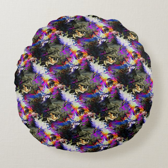 Doodle Fun.... Round Cushion (Front)
