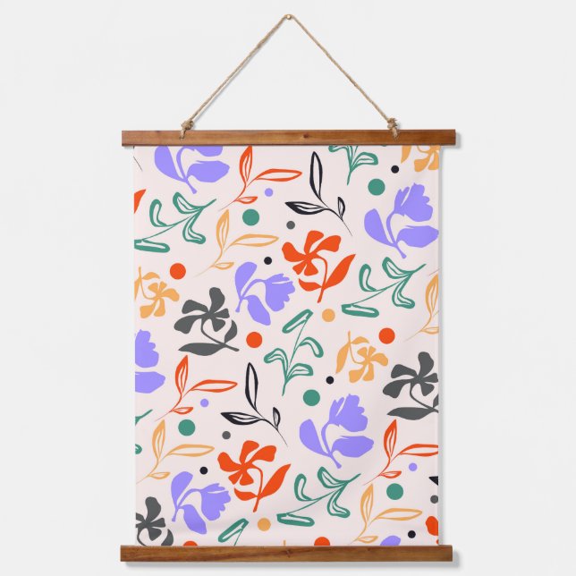 Doodle Garden Hanging Tapestry (Front)