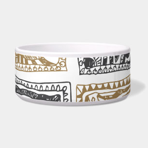 Doodle geometric, vintage abstract pattern.