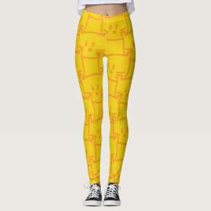 Doodle Golden Cat Leggings
