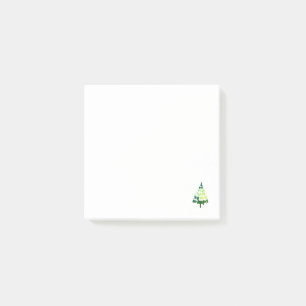 Doodle Green Christmas Tree Post-it Notes
