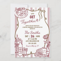 Doodle Handwritten Let's Get Together Dinner