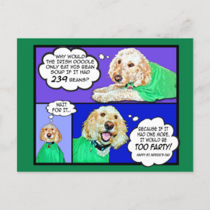 Doodle Happy St. Patrick's Day Postcard