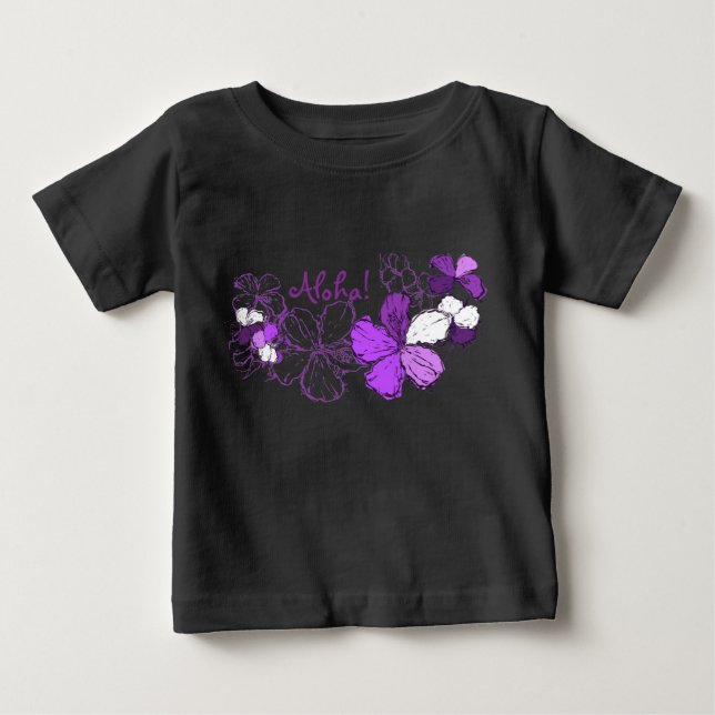 Doodle Hibiscus Infant Creeper (Front)