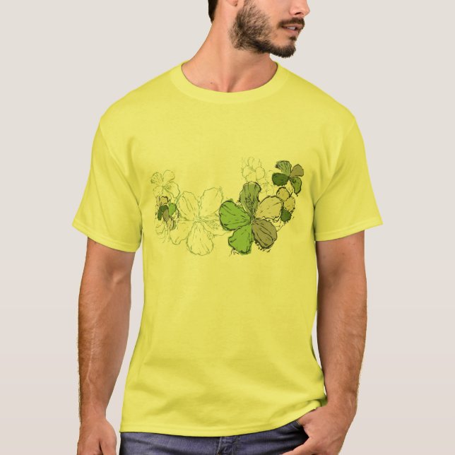 Doodle Hibiscus Mens Tee (Front)