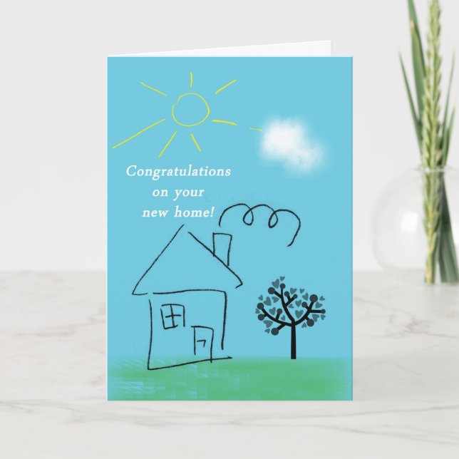Doodle House congratulations on new home Card (Front)
