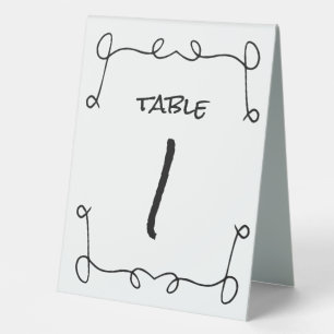 Doodle Illustrations Wedding in Black and White