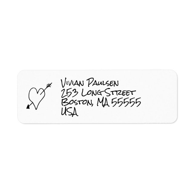Doodle Illustrations Wedding in Black and White (Front)