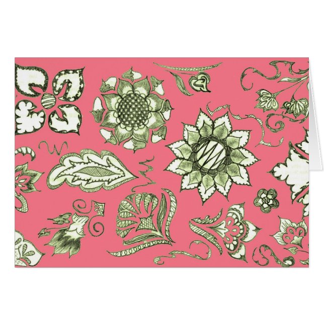 Doodle in Pink and Olive (Front Horizontal)