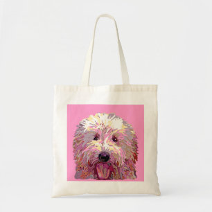 Doodle in Pink Dazzlilng Colours Tote Bag