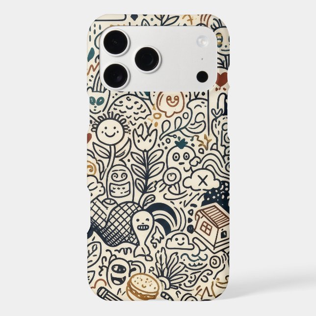 Doodle iPhone 17 Pro Max Cases (Back)