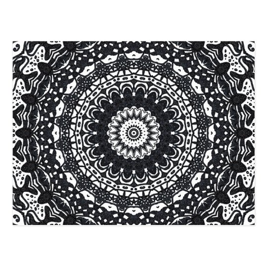 Doodle Kaleidoscope Postcard
