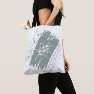 Doodle Leaves Tote Bag
