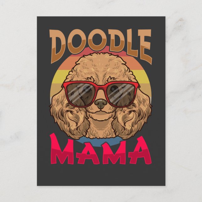 Doodle Mama Dog Owner Goldendoodle Lover Postcard (Front)