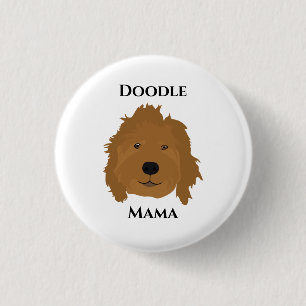 Doodle Mama Goldendoodle 3 Cm Round Badge