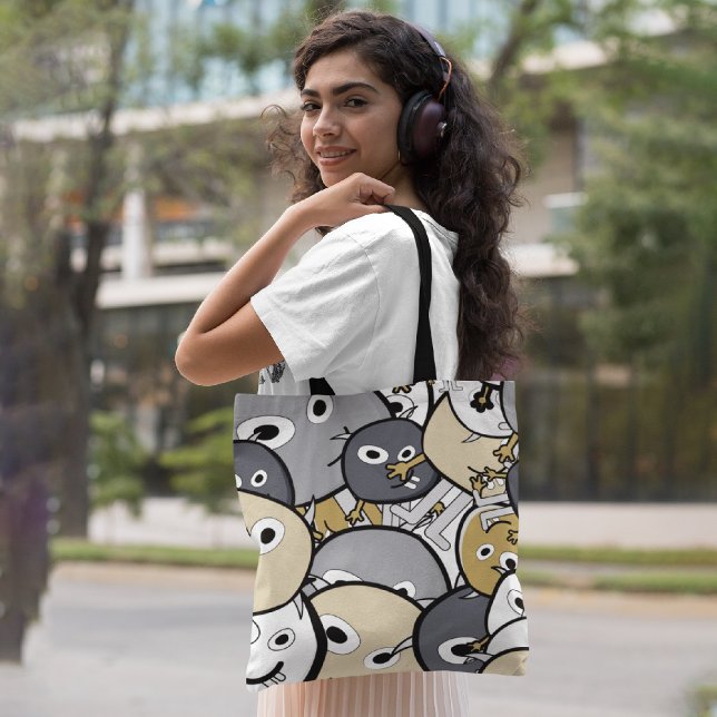 Doodle monsters tote bag (Creator Uploaded)