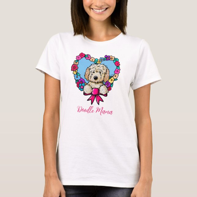 Doodle Mum Dog Lover T-Shirt (Front)