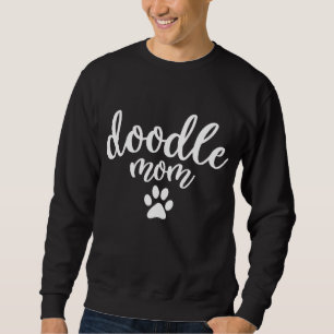 Doodle Mum Dog Paw - Goldendoodle Gift Sweatshirt