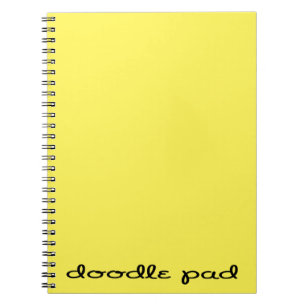 Doodle Pad Yellow Notebook