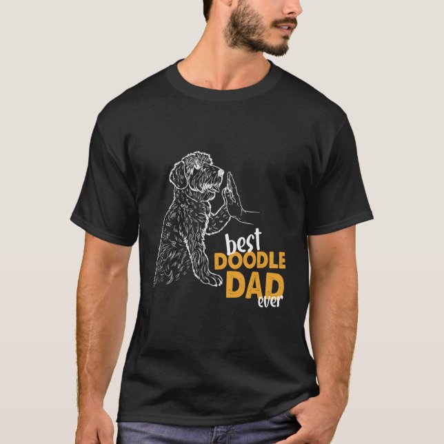 Doodle Papa Doodle Dad Doodle Daddy Best Doodle Da T-Shirt (Front)