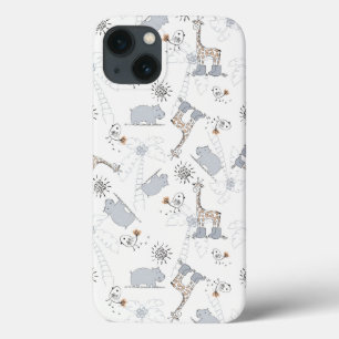 doodle pattern 2 iPhone 13 case