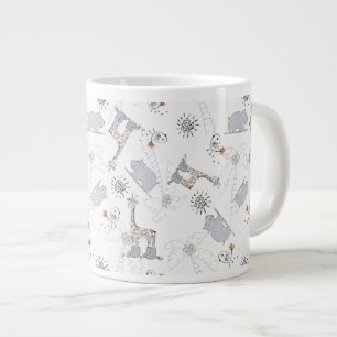 doodle pattern 2 large coffee mug