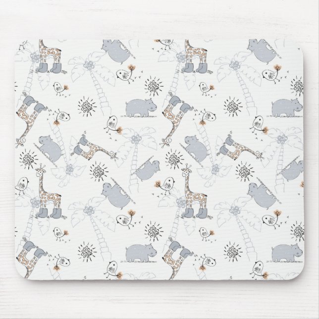 doodle pattern 2 mouse mat (Front)