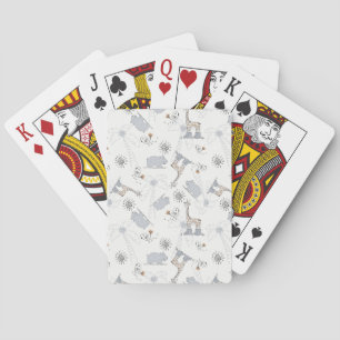 doodle pattern 2 playing cards