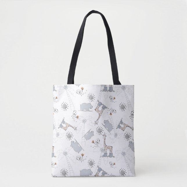 doodle pattern 2 tote bag (Front)