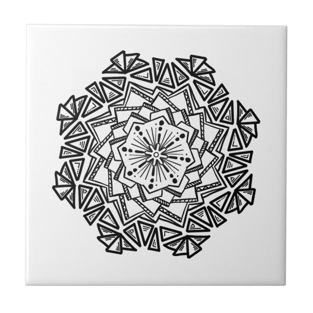 Doodle pattern tile (Front)