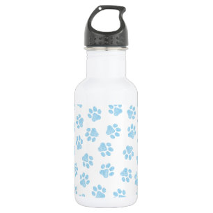 Doodle Paws, Dog Paws, Baby Blue Paws 532 Ml Water Bottle