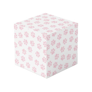 Doodle Paws, Dog Paws, Baby Pink Paws Cube