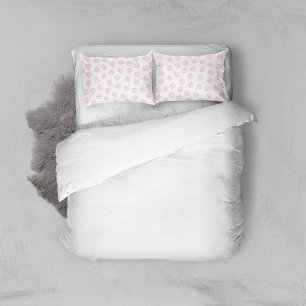 Doodle Paws, Dog Paws, Baby Pink Paws Pillowcase