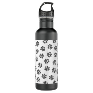 Doodle Paws, Dog Paws, Black Paws 710 Ml Water Bottle