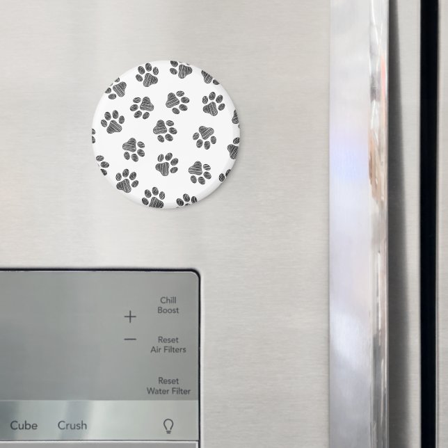 Doodle Paws, Dog Paws, Black Paws Magnet (In Situ (Fridge))