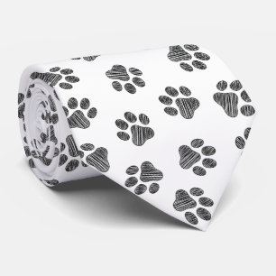 Doodle Paws, Dog Paws, Black Paws Tie