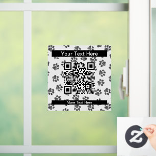 Doodle Paws, Dog Paws, Cat Paws, Black Paws Window Cling