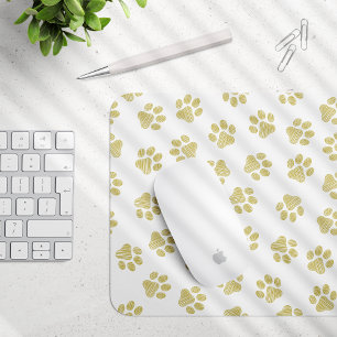 Doodle Paws, Dog Paws, Gold Paws Mouse Mat