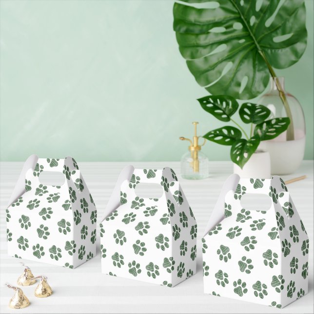 Doodle Paws, Dog Paws, Green Paws Favour Box (Multiple)