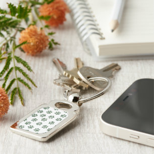 Doodle Paws, Dog Paws, Green Paws Key Ring
