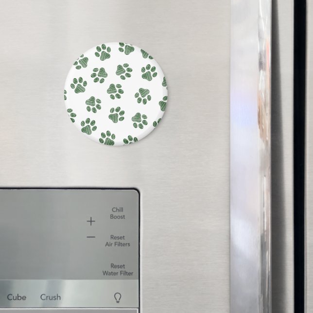Doodle Paws, Dog Paws, Green Paws Magnet (In Situ (Fridge))