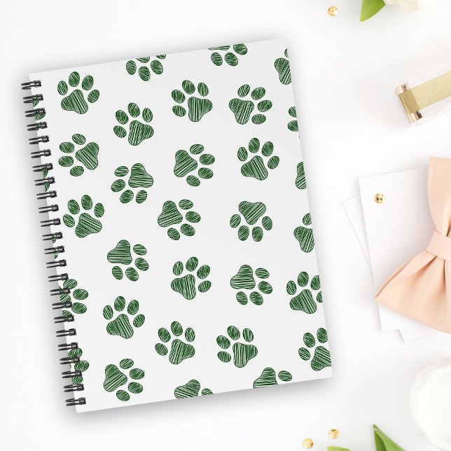 Doodle Paws, Dog Paws, Green Paws Notebook (Creator Uploaded)