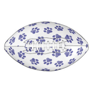 Doodle Paws, Dog Paws, Navy Blue Paws American Football