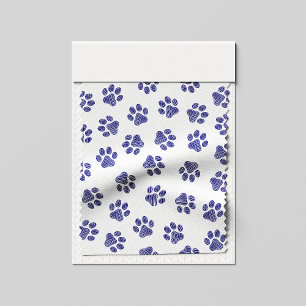 Doodle Paws, Dog Paws, Navy Blue Paws Fabric