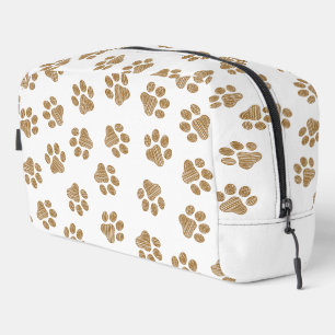 Doodle Paws, Dog Paws, Orange Gold Paws Dopp Kit
