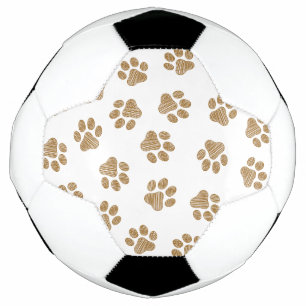 Doodle Paws, Dog Paws, Orange Gold Paws Football