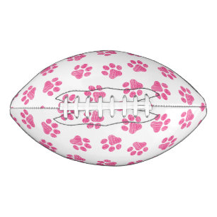 Doodle Paws, Dog Paws, Pink Paws American Football
