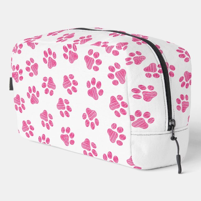 Doodle Paws, Dog Paws, Pink Paws Dopp Kit (Right Corner)
