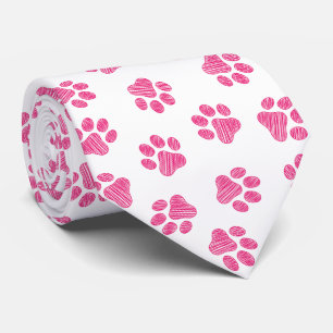 Doodle Paws, Dog Paws, Pink Paws Tie