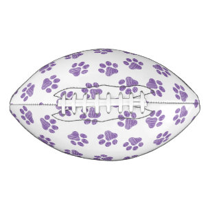 Doodle Paws, Dog Paws, Purple Paws American Football